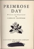 Primrose Day title page